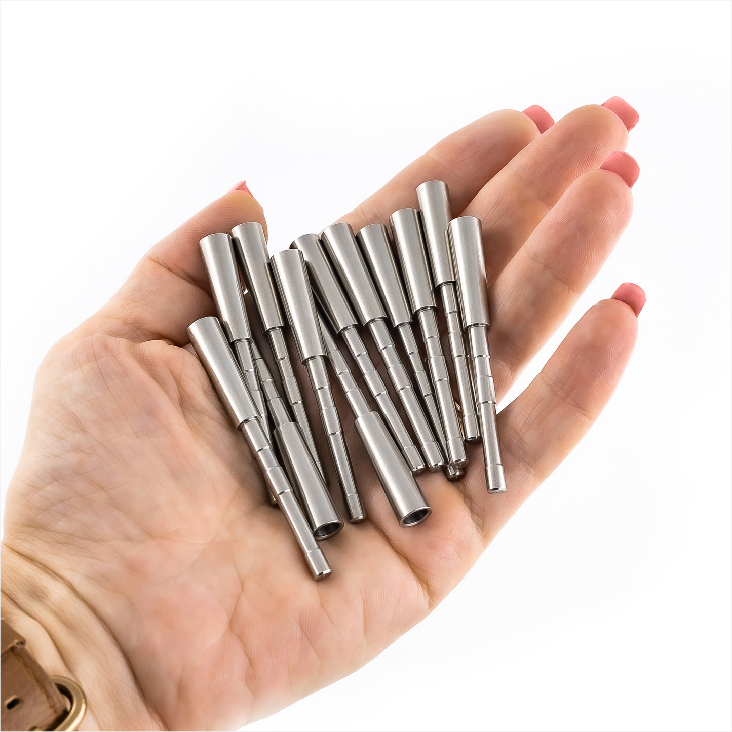 Stainless Steel Penetrator Insert Adapter Archery Arrow Shaft ID 4.2mm (12pcs)