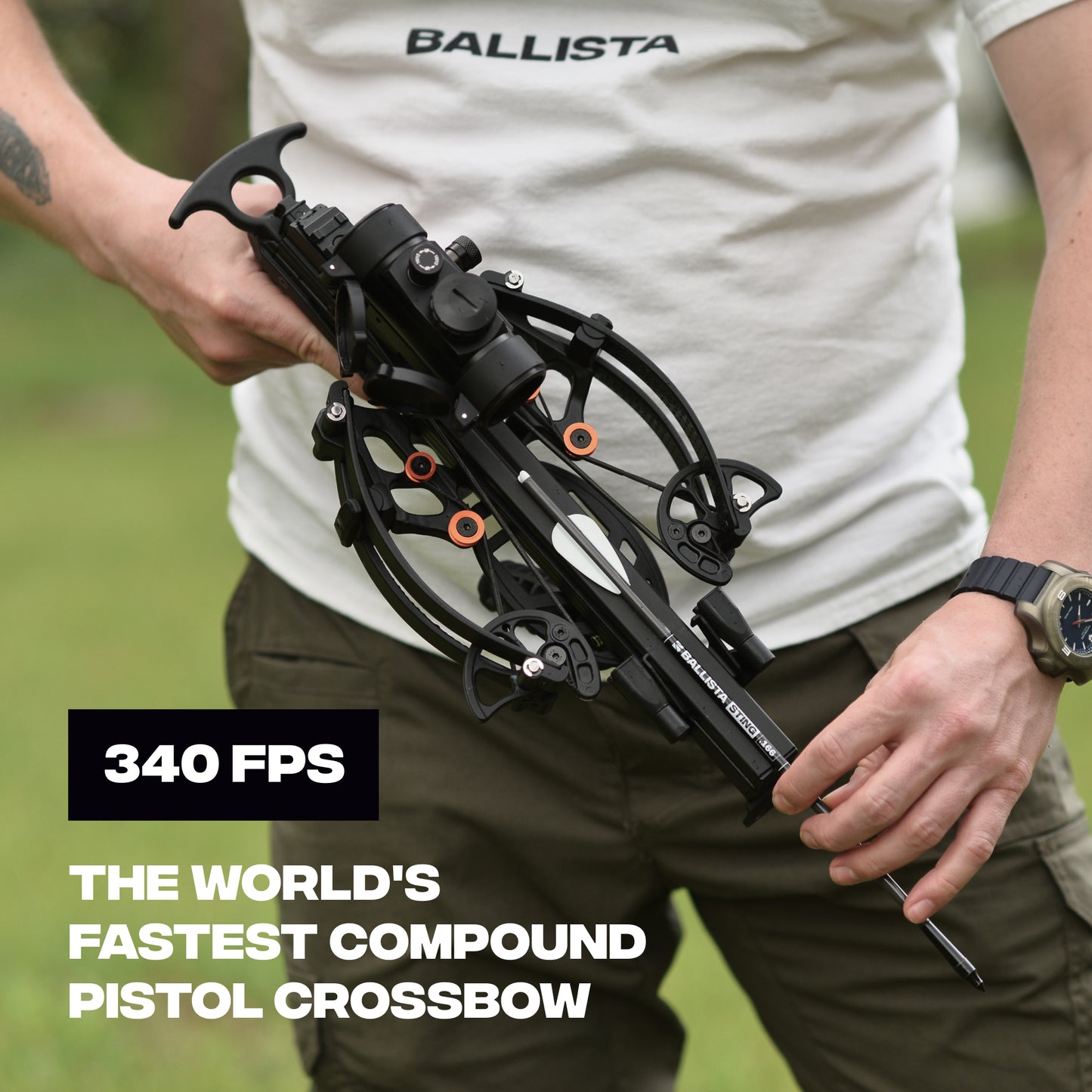 BAT Reverse Draw Compound Self-Cocking Pistol Crossbow - Refurbished