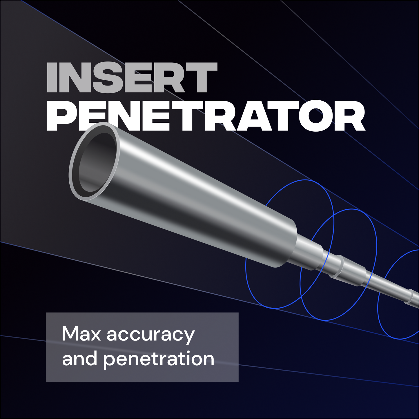 Stainless Steel Penetrator Insert Adapter Archery Arrow Shaft ID 4.2mm (12pcs)