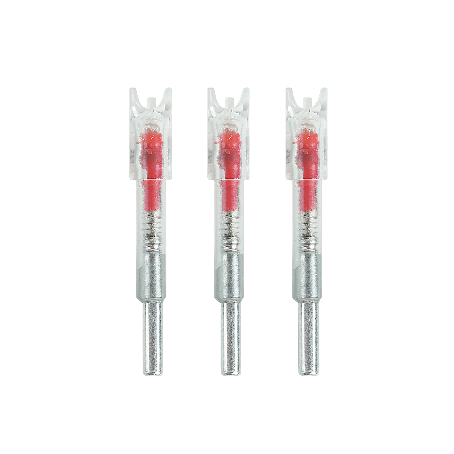 6mm Lighted Nocks - High Visibility LED, Long Battery Life - Blue / Red / Green - 3 pc