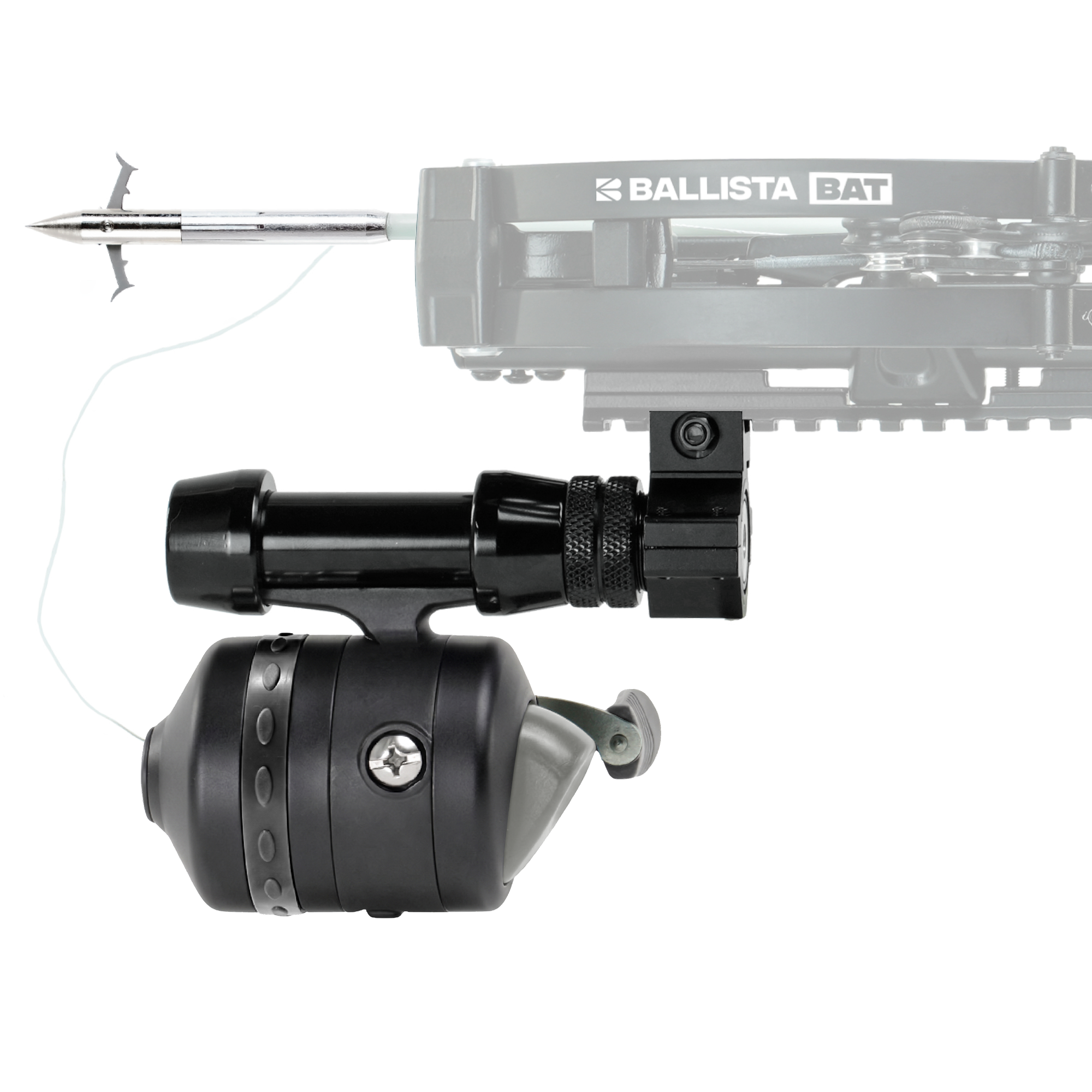 baitcast reel mount Wall Element Fishing Tackle in lube port for those pre Bowfishing Kit: Complete Set for
