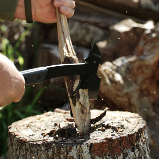 Black Thorn Hatchet - Stainless Steel, 14" Overall Length, 6.8" Blade, G10 Handle
