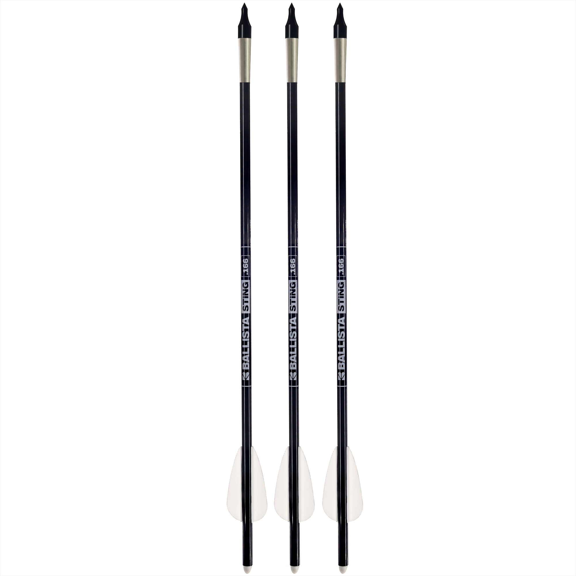 Sting Micro-Diameter Carbon Crossbow Bolts with SS Penetrator Inserts - 16