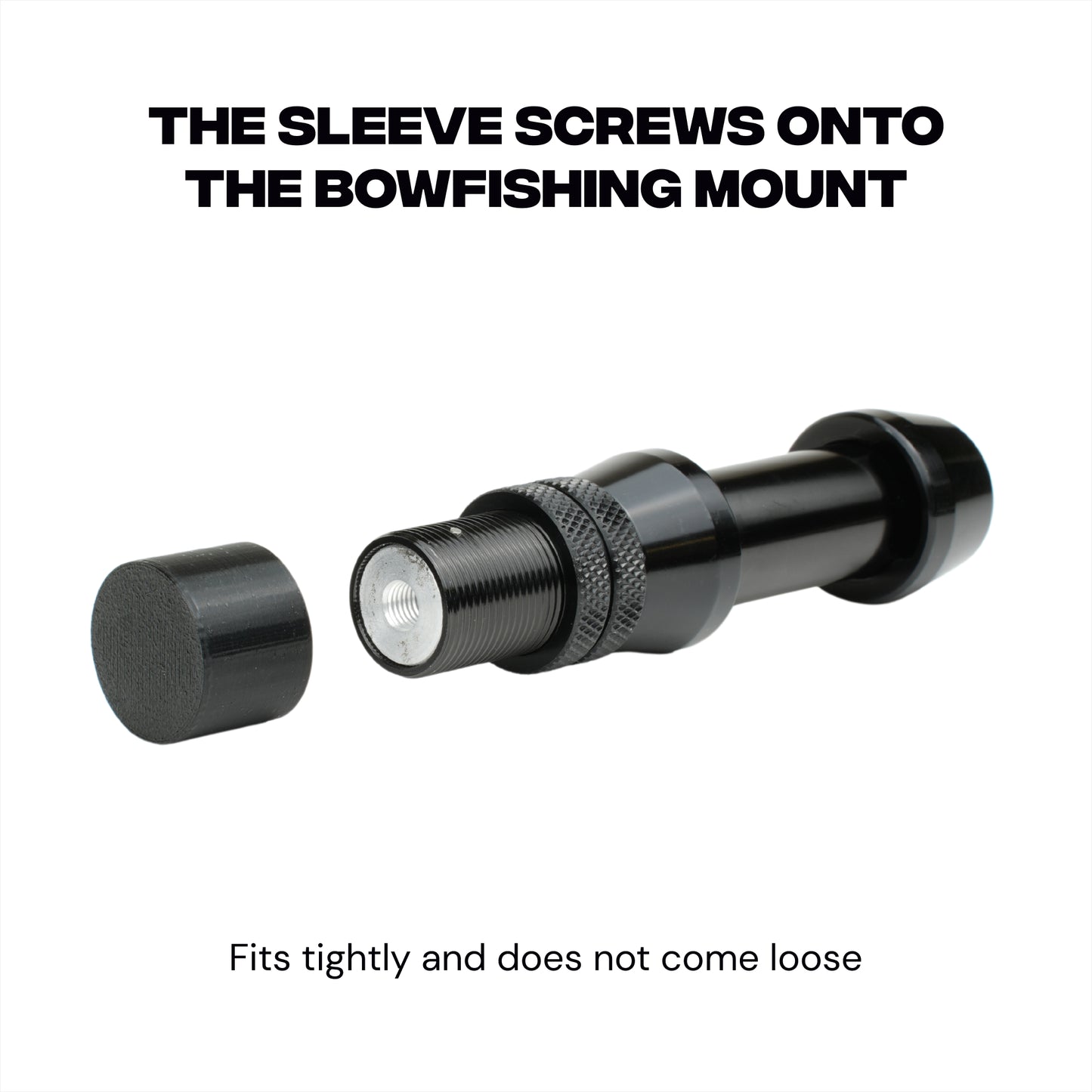 High-Strength Plastic Sleeve for Bowfishing Reel Mount