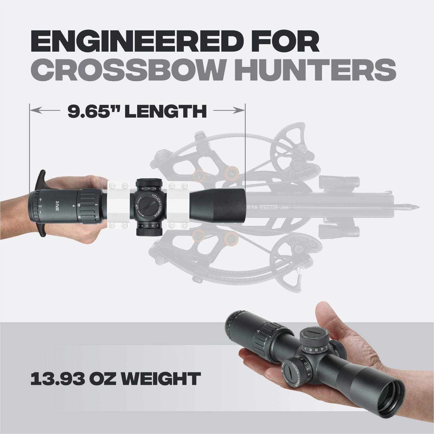 Falcon Flex 2-7x32 Crossbow Scope with Magnification, Illumination