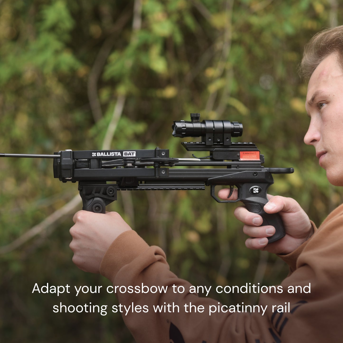 Bottom Picatinny Rail for Ballista Bat Pistol Crossbow