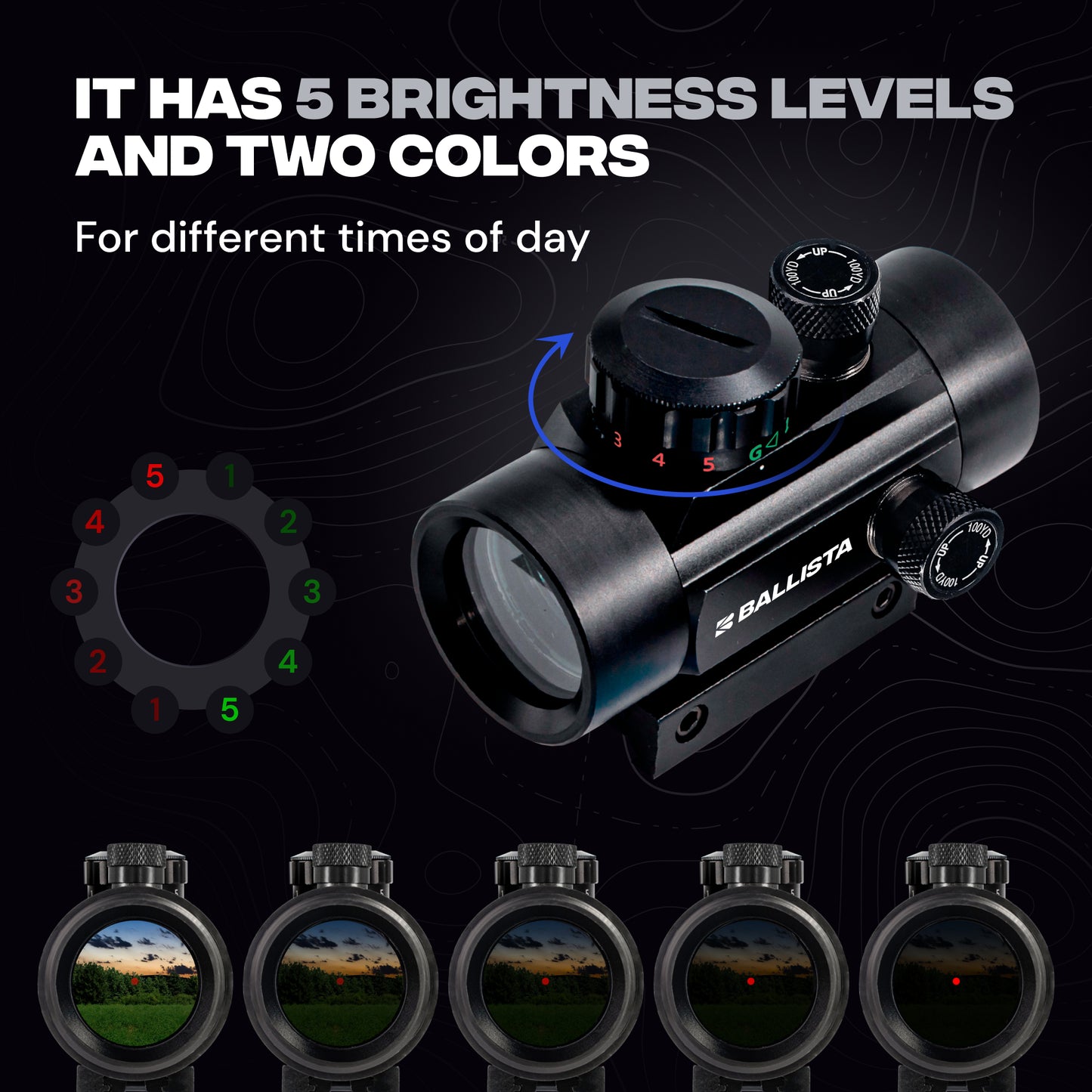 Crossbows Tactical Reflex Red Dot Sight Optic 1x30mm - 20mm/11mm Mount