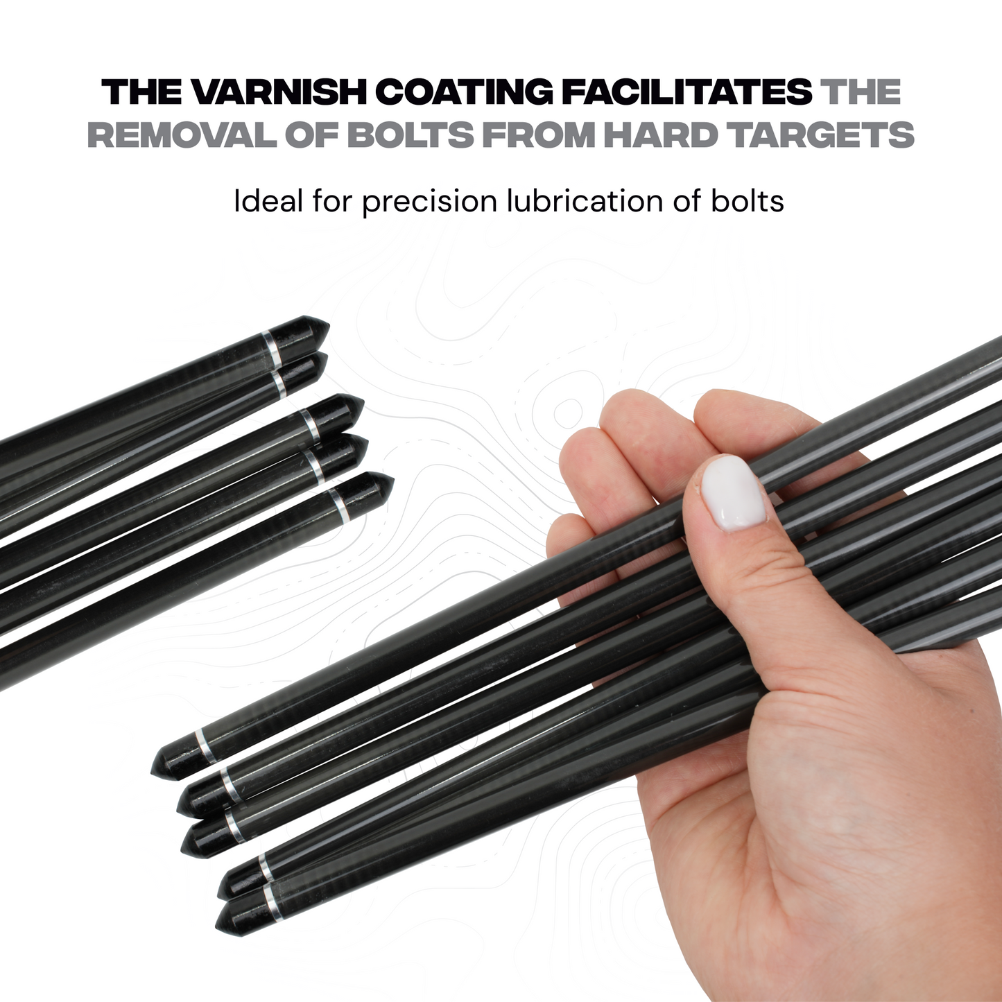 PIERCER 3-Vanes Carbon Crossbow Bolts - Ideal for MEGABAT Reverse - Pack of 6