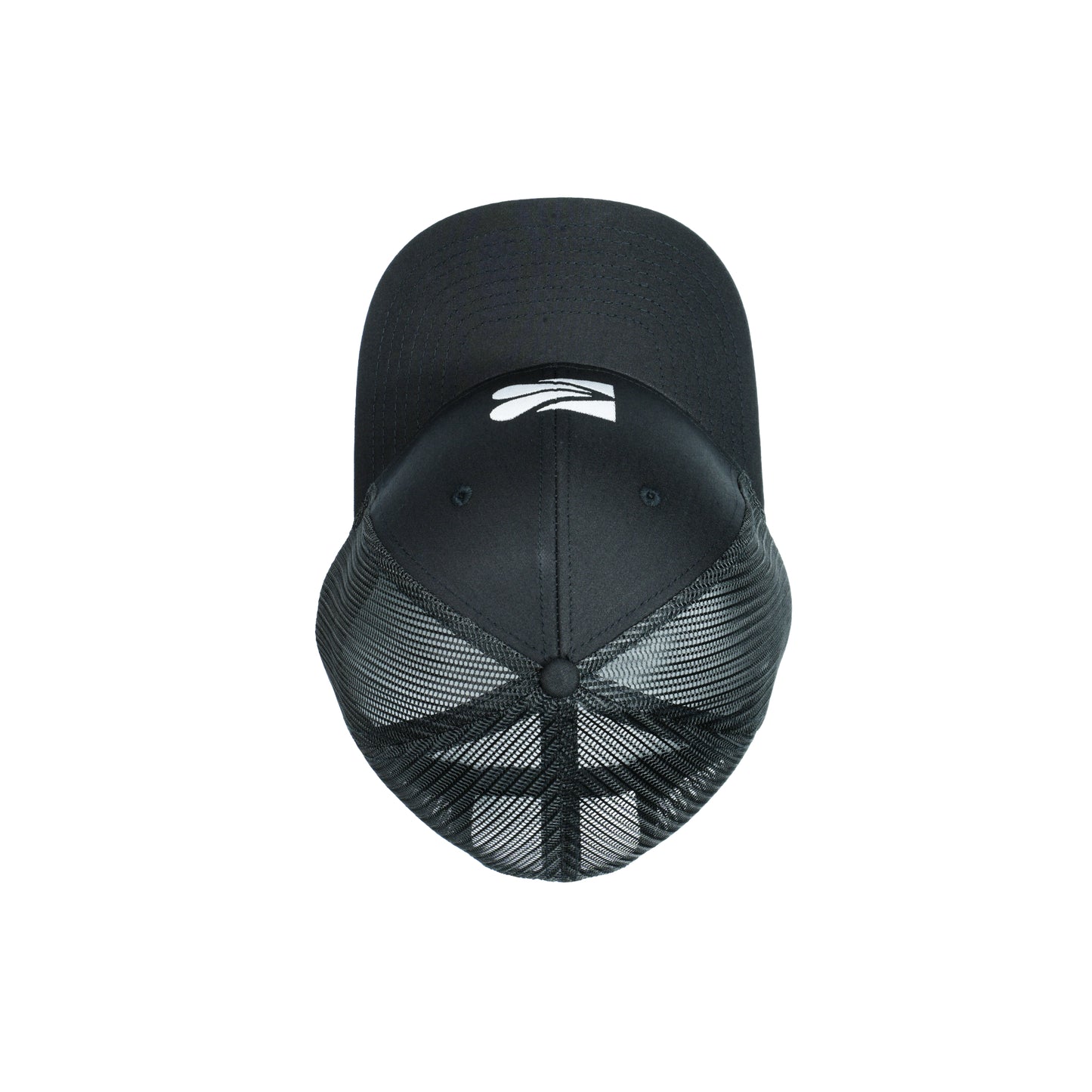 Black Trucker Cap – Classic Mesh-Back Hat with Embroidered Logo