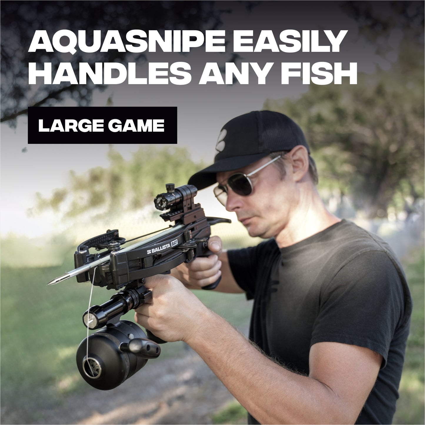 AquaSnipe BL40 Bowfishing Reel for Bowfishing, Slingshots & Casting Rods