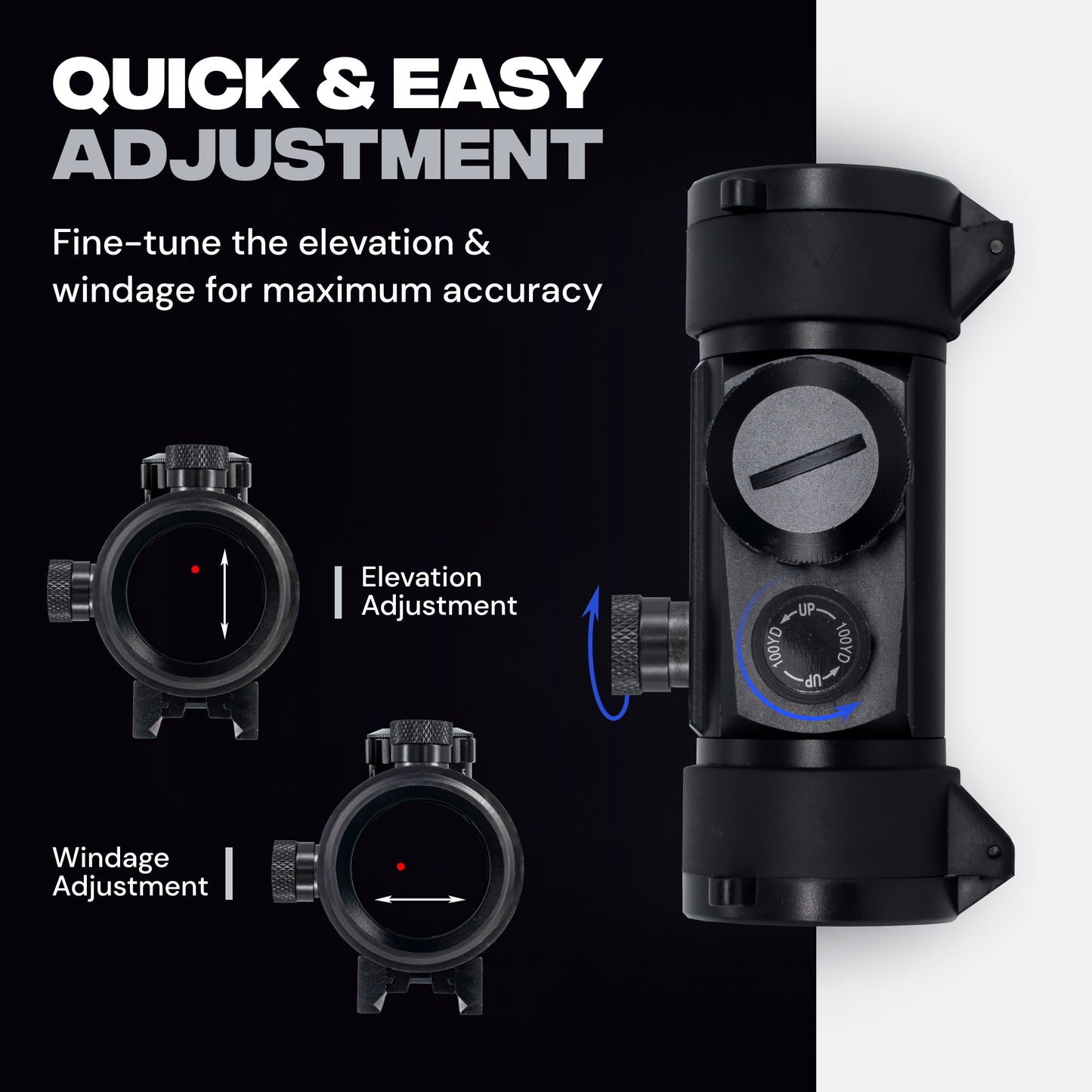 Crossbows Tactical Reflex Red Dot Sight Optic 1x30mm - 20mm/11mm Mount