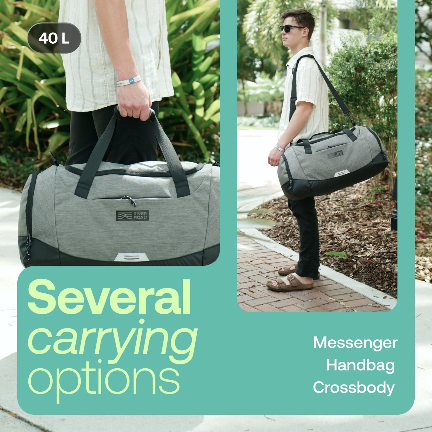 CityRoll Duffle Bag 40L Medium - Dark Green