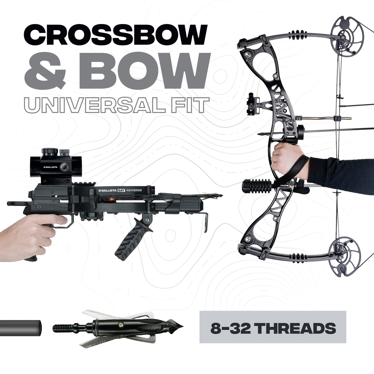 Mechanical Broadheads – 100 Grain, 2-Blade Expandable – 3 Pack