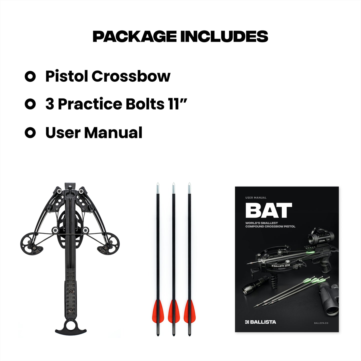 BAT Compound Self-Cocking Pistol Crossbow - Refurbished