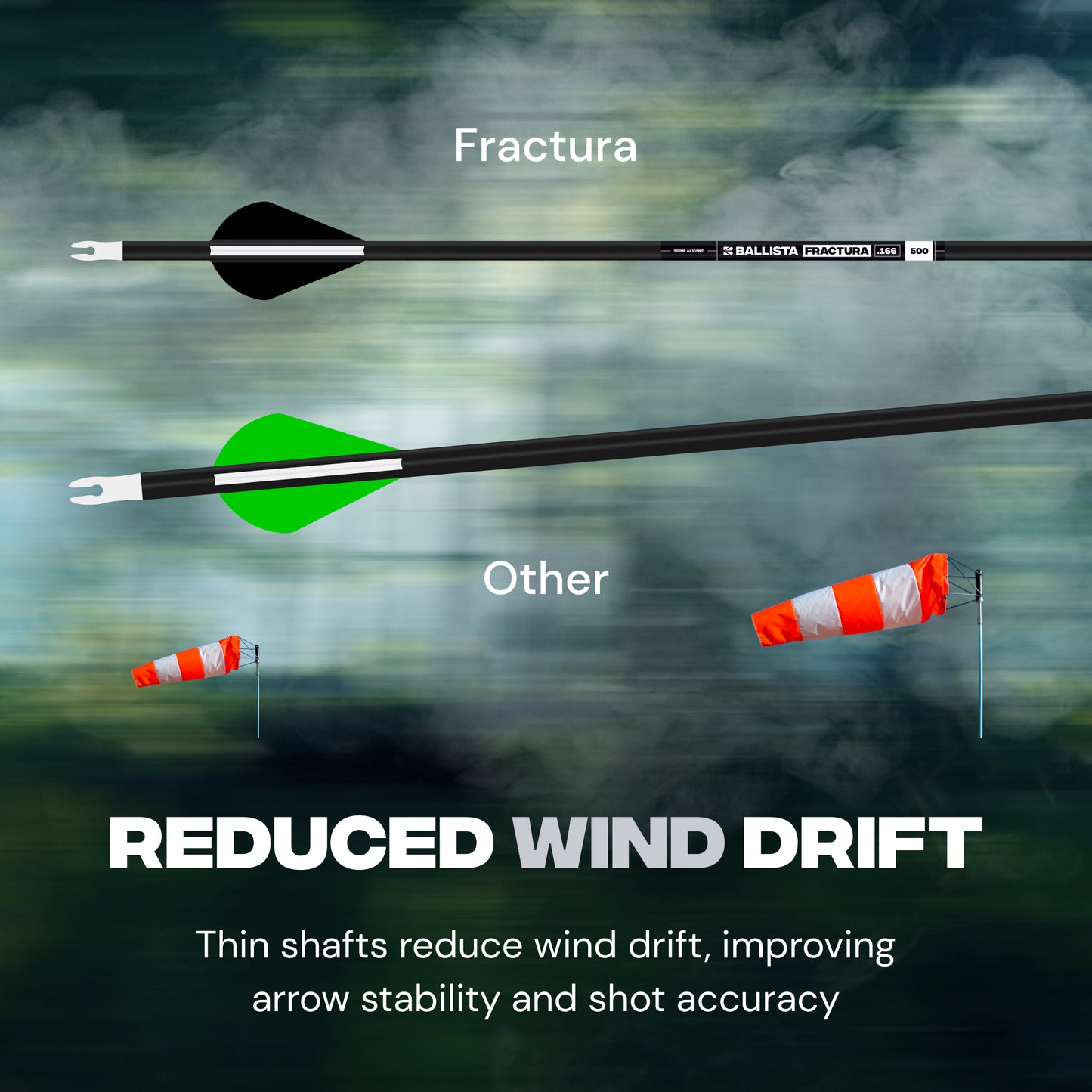 FRACTURA Bow Hunting Micro Diameter Arrows - Carbon, 30", OD 6mm (Pack of 6)
