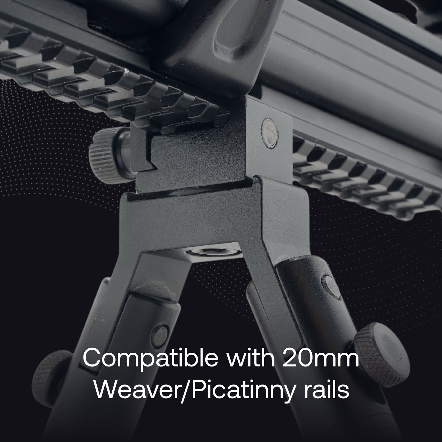 Mighty 3 in 1 Tactical Rifle Bipod with Rail Mount Adapter and Barrel Clamp