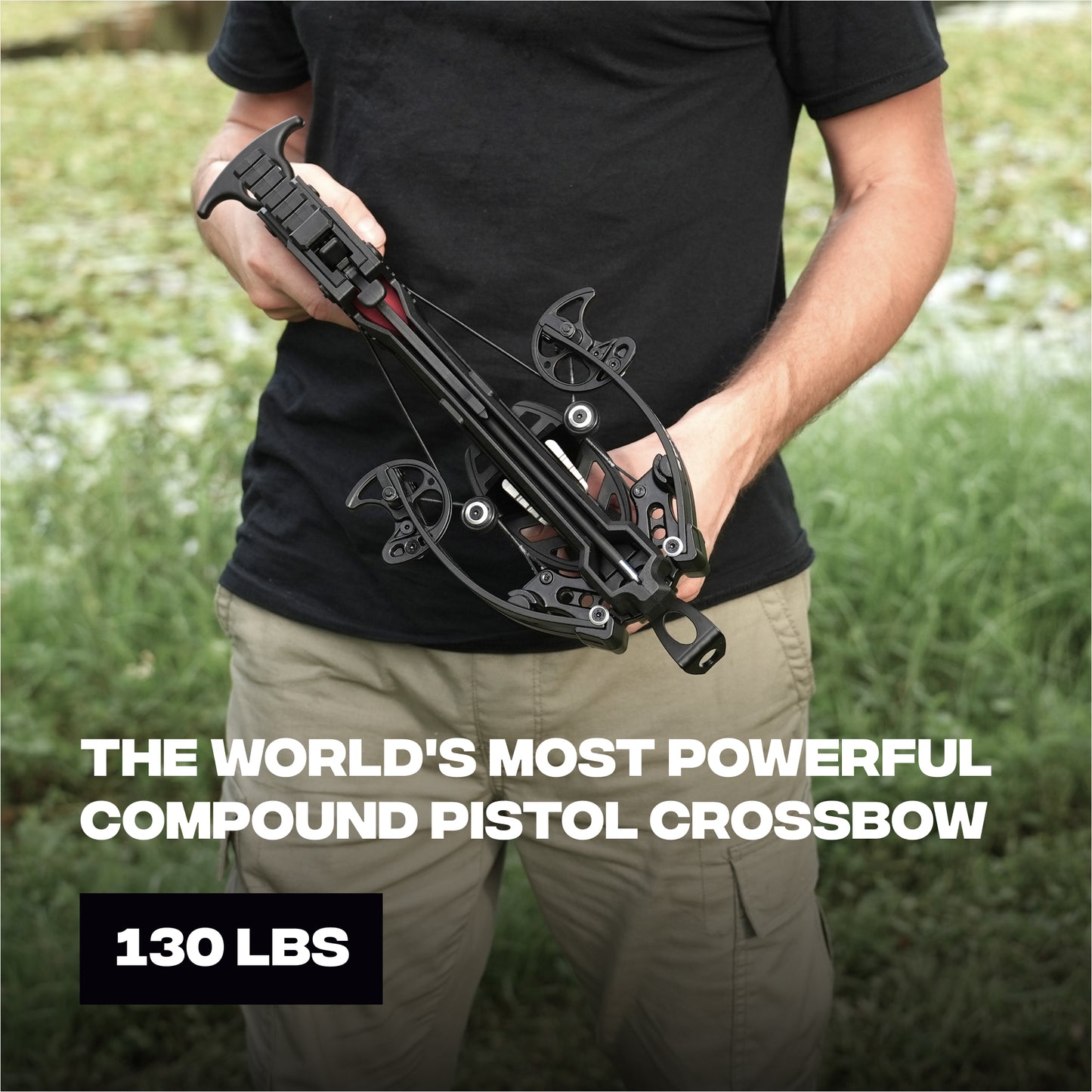 BAT Compound Small Crossbow with Magazine - 300 FPS, 130 lbs Draw - Refurbished