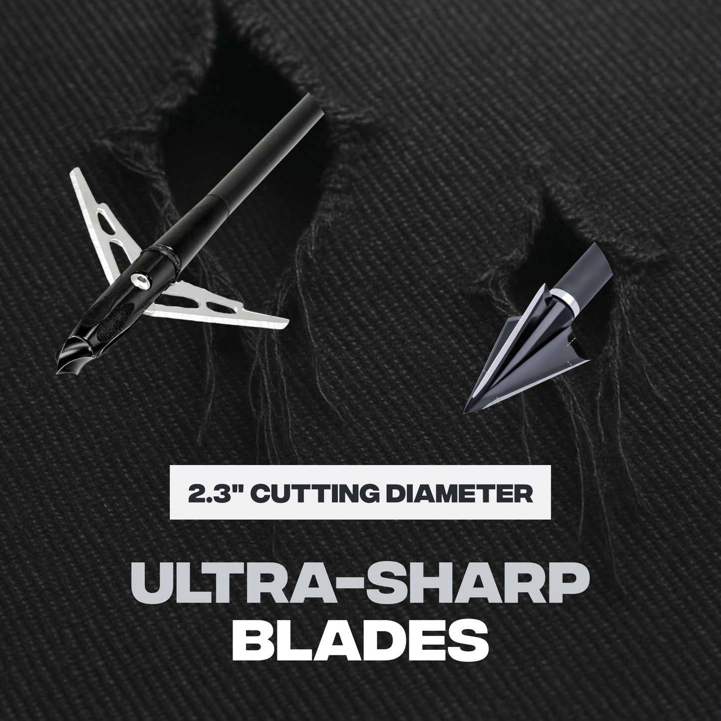 Mechanical Broadheads – 100 Grain, 2-Blade Expandable – 3 Pack
