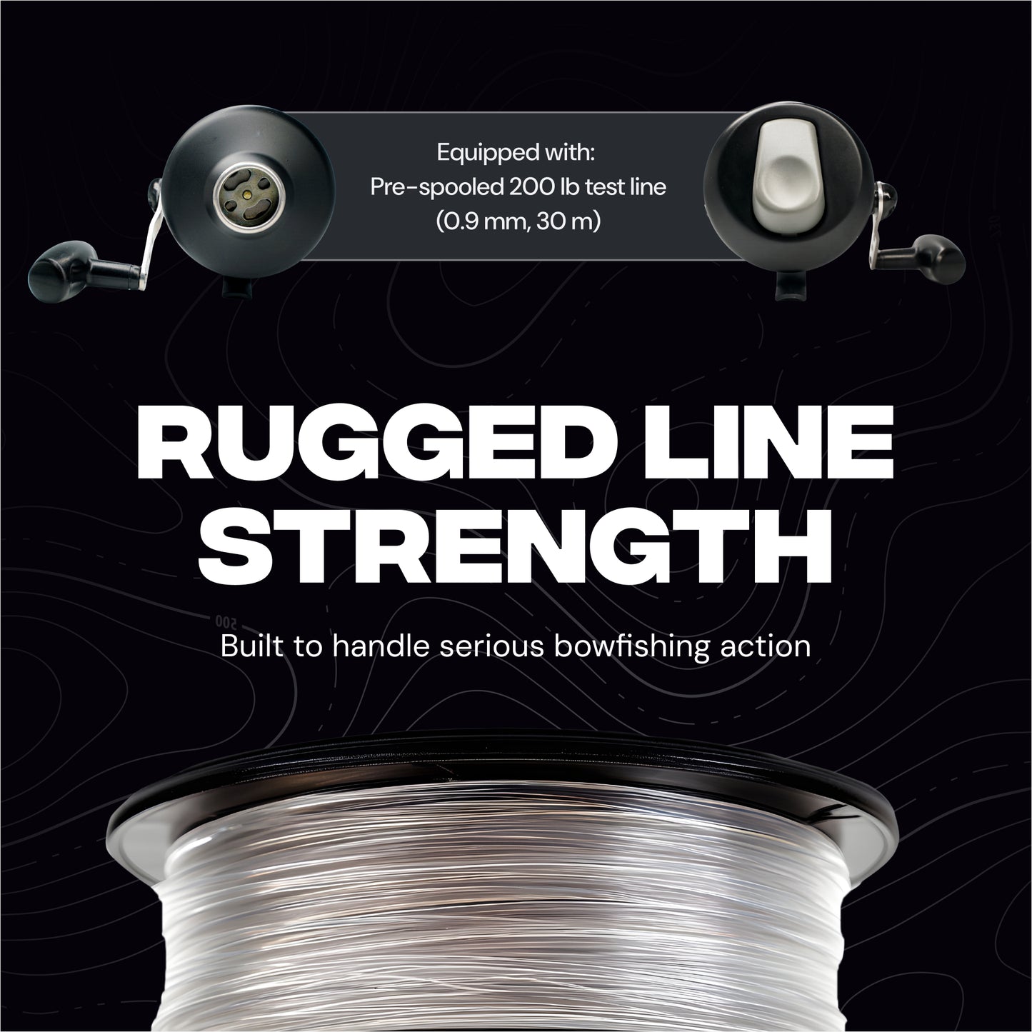AquaSnipe BL40 Bowfishing Reel for Bowfishing, Slingshots & Casting Rods