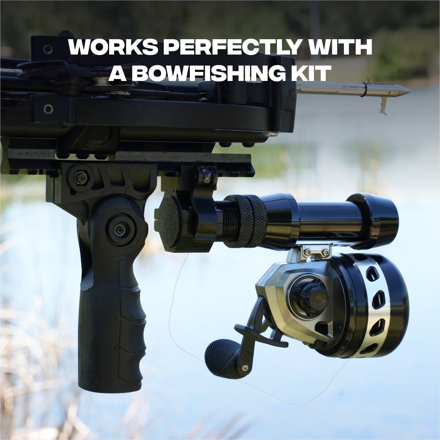 High-Strength Plastic Sleeve for Bowfishing Reel Mount