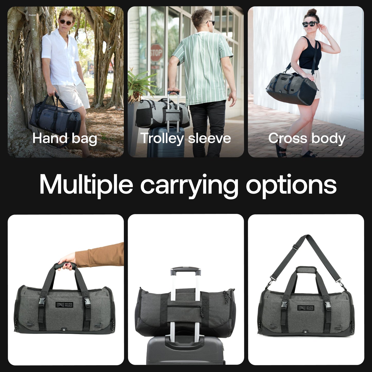 Movex 33L Medium Duffle Bag - Dark Gray