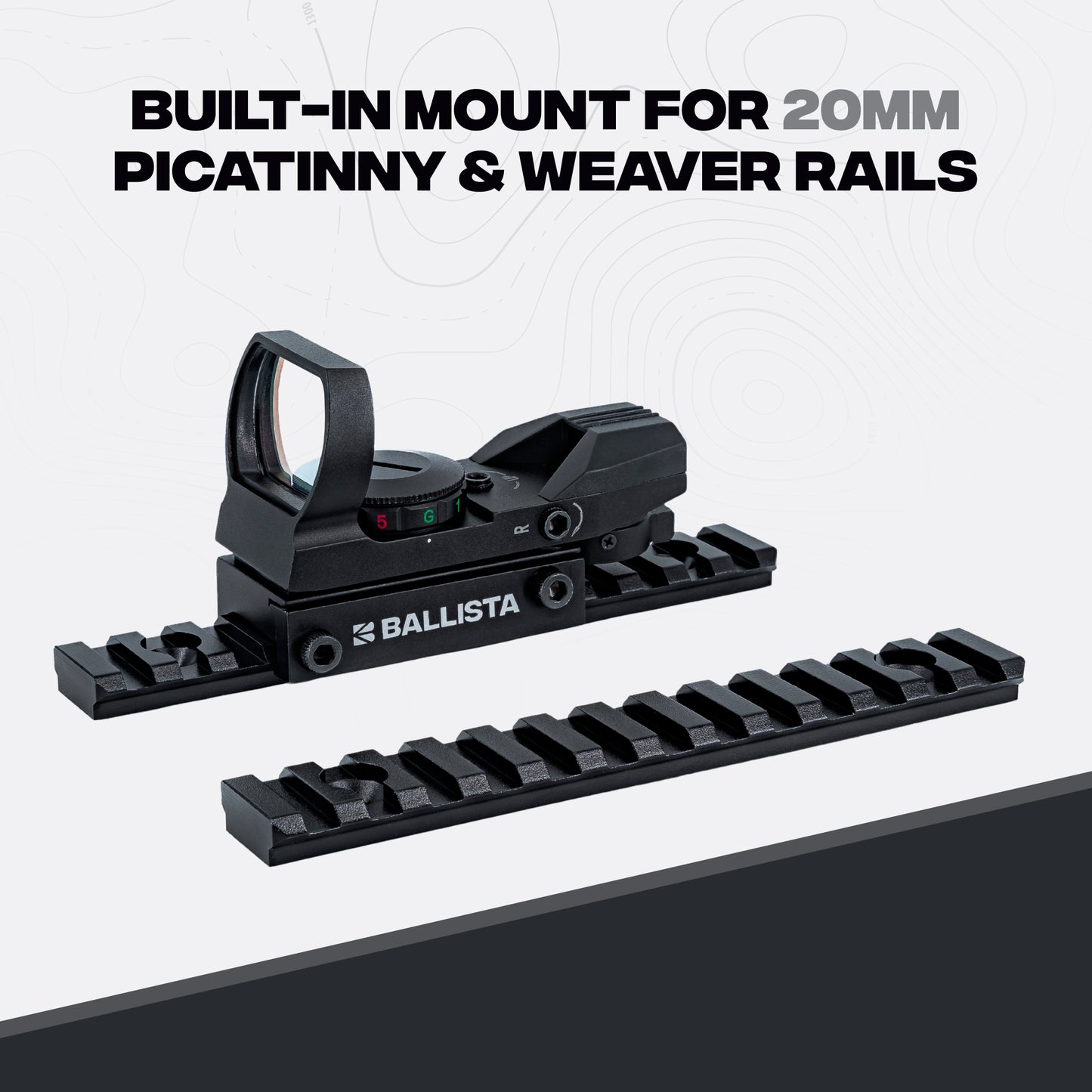 Crossbow Reflex Green Red Dot Sight Optic 1x23x34mm - 22mm Mount