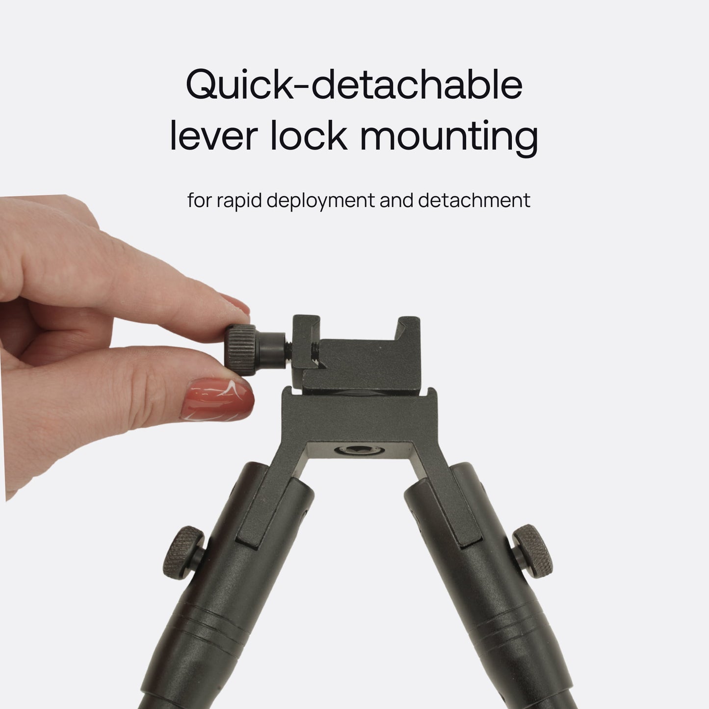 Mighty 3 in 1 Tactical Rifle Bipod with Rail Mount Adapter and Barrel Clamp