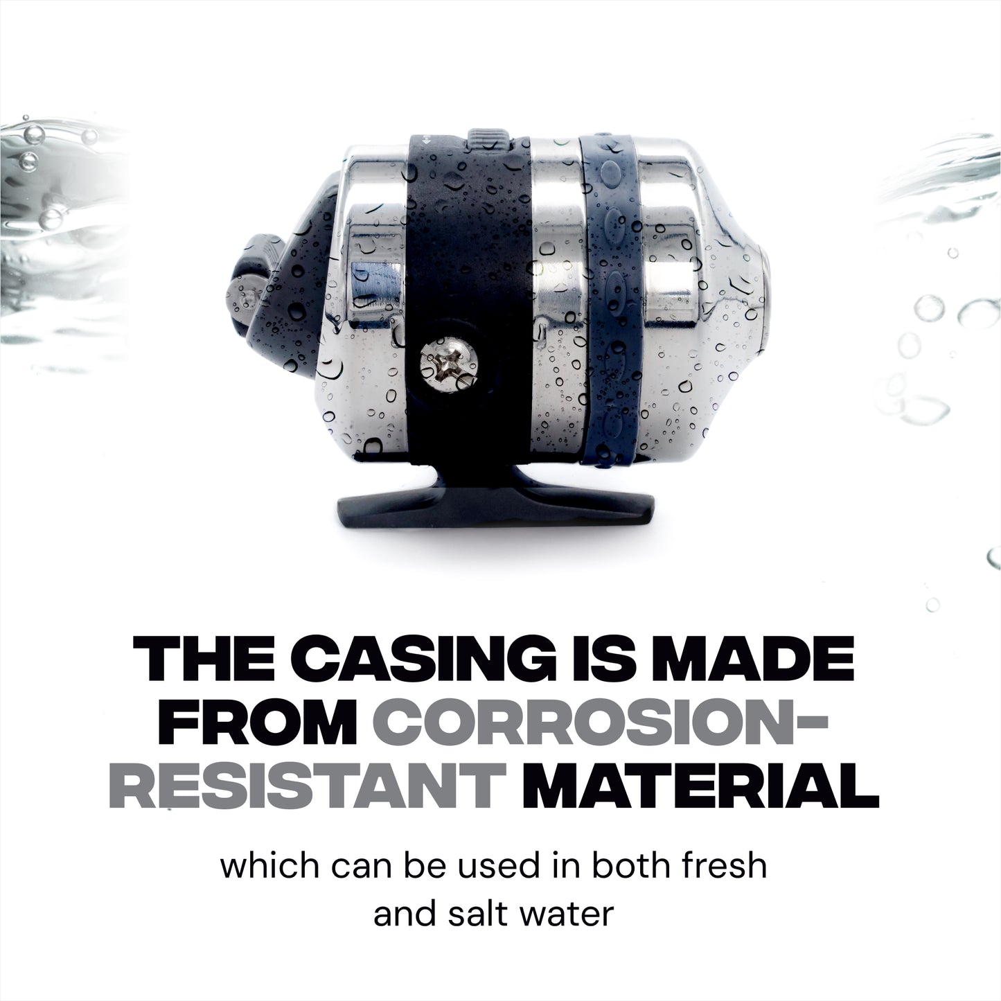 BL25 Spincast Bowfishing Reel - Slingshot Bow Fishing Stainless Steel