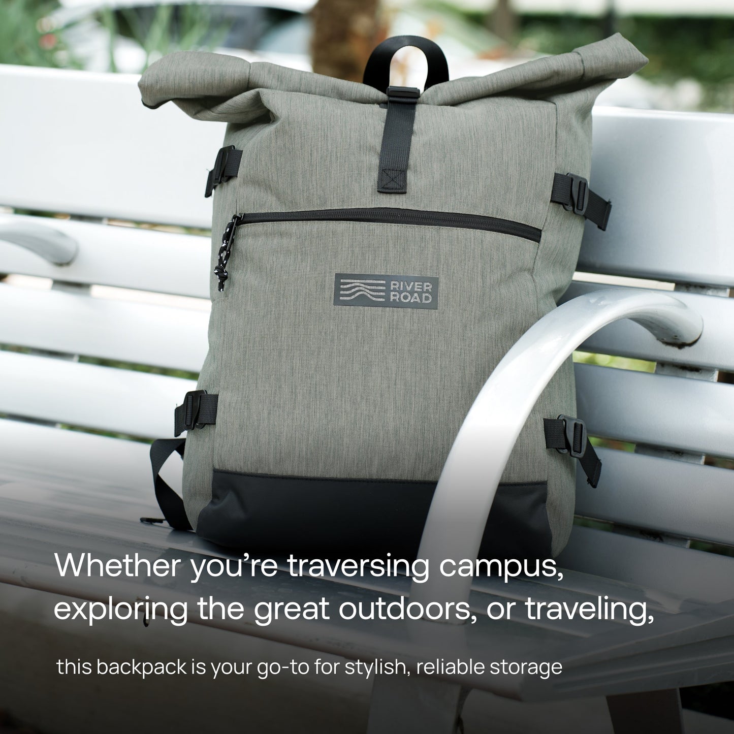 CityRoll Easy Access Backpack - Dark Green - 20 L