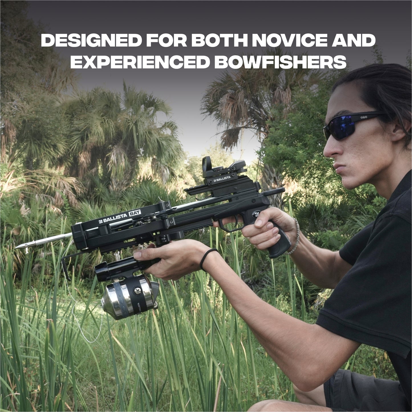 Bowfishing Kit: Complete Set for Crossbows - Includes Reel, Mount + Sleeve, Ring, Arrows