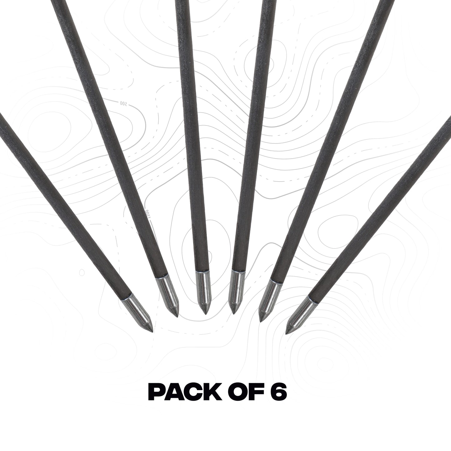 Carbon Bolts 10.5" for BAT and BAT Reverse Crossbow with Magazine (6 pc)