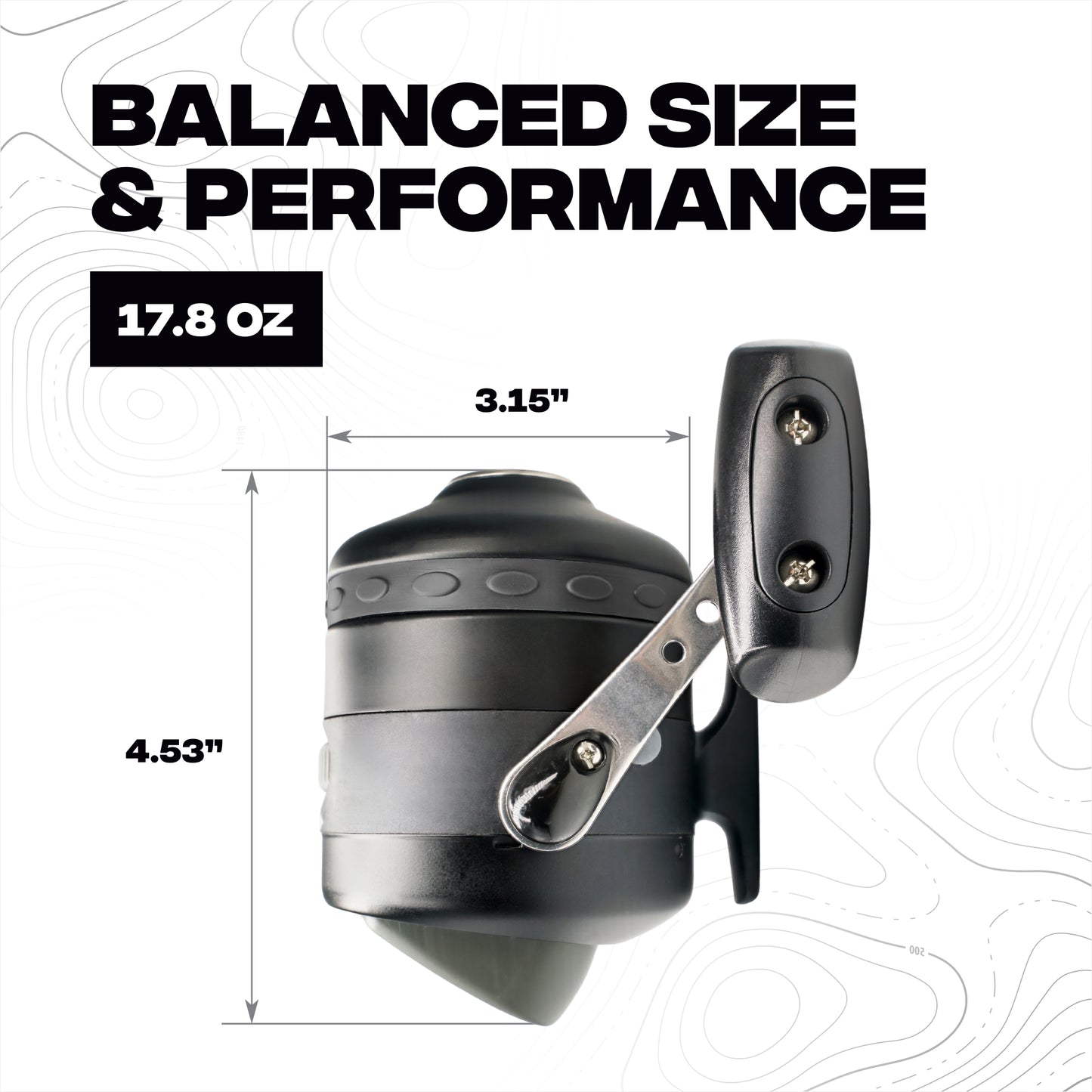 AquaSnipe BL40 Bowfishing Reel for Bowfishing, Slingshots & Casting Rods
