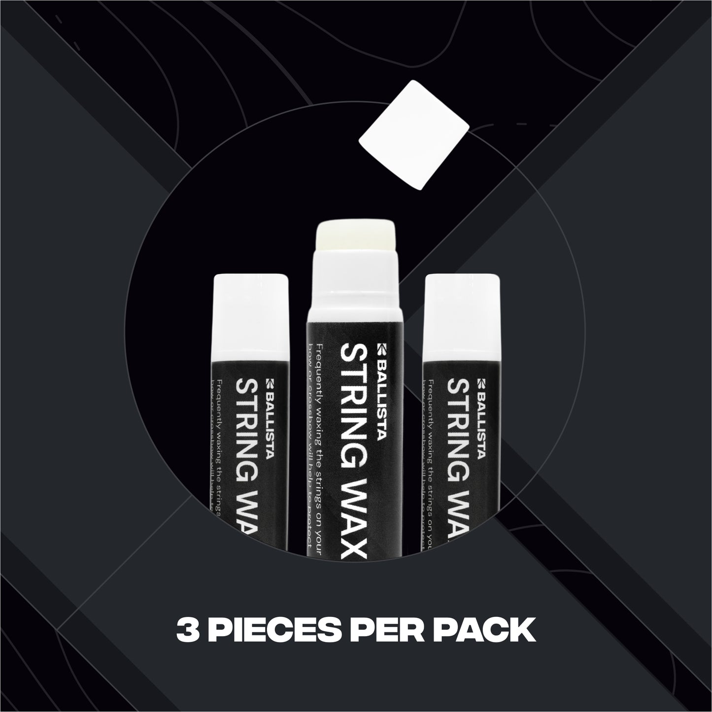 Bow & Crossbow String Wax - Protect & Prolong String Life - 3 pc