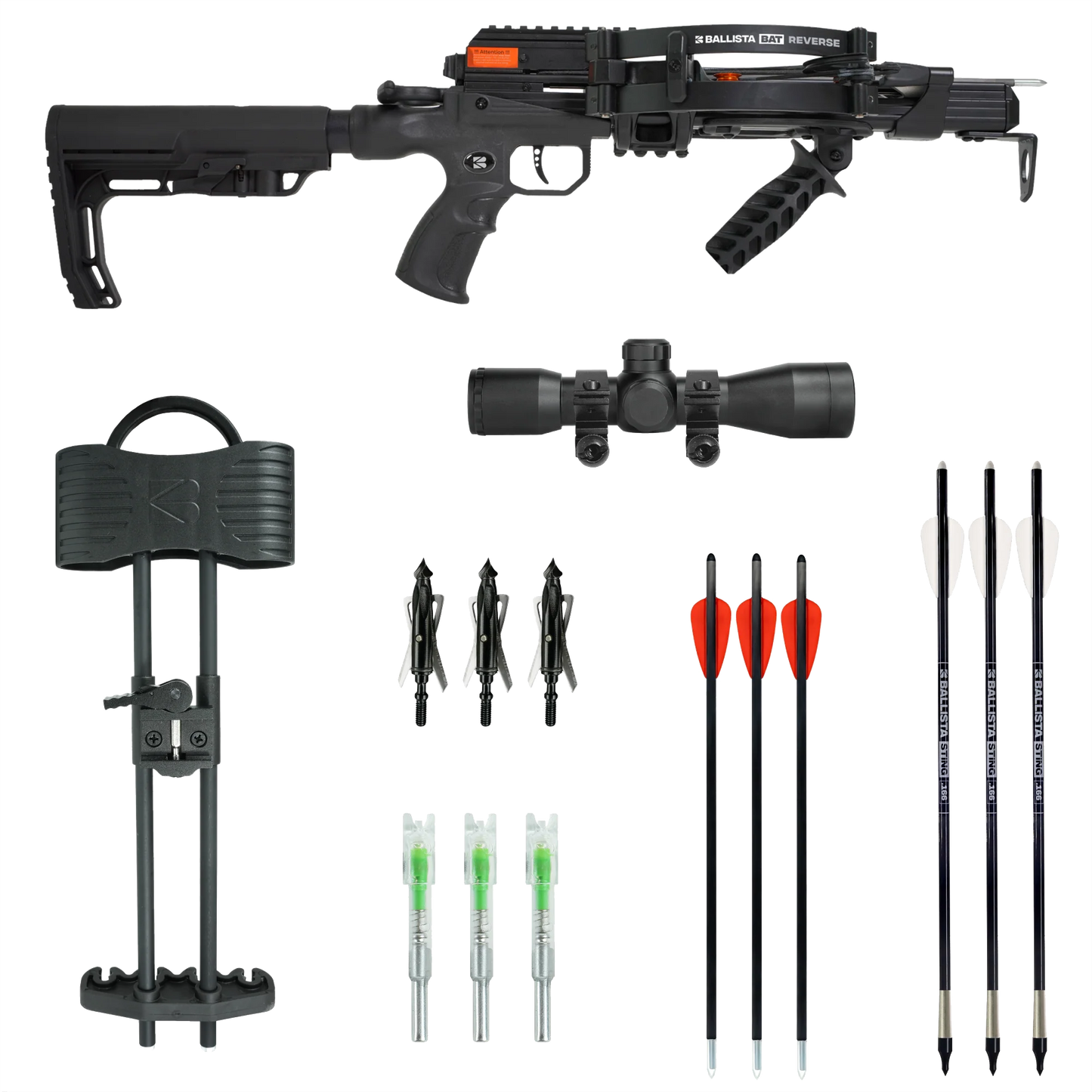 BAT Reverse L-Stock Hunting Crossbow Bundle
