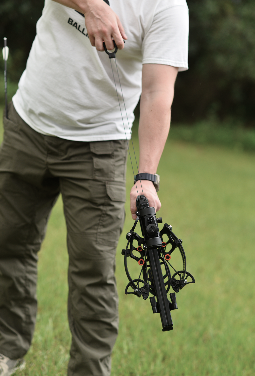 BAT Reverse Draw Compound Self-Cocking Crossbow - 340fps & 150lbs ...