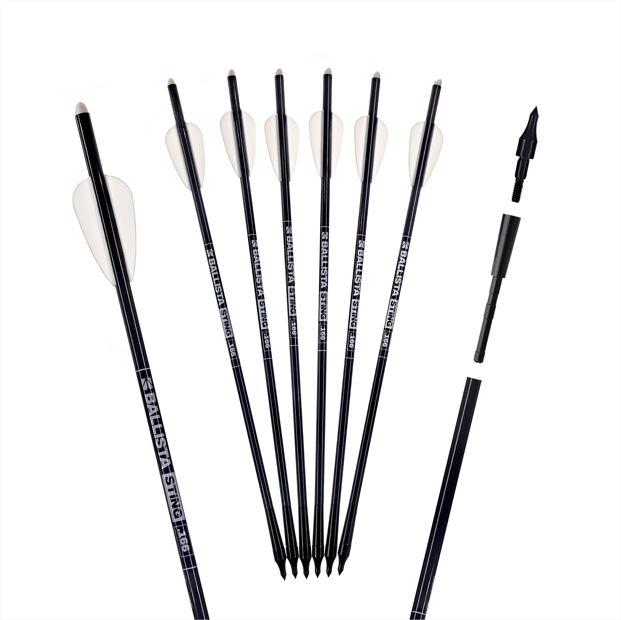 SAS Customized 23" Carbon Crossbow Arrows For Hickory Creek - 6-Pack