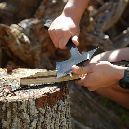 Black Thorn Hatchet - Stainless Steel, 14" Overall Length, 6.8" Blade, G10 Handle