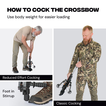Mini BAT Reverse Crossbow with Magazine - 340 FPS, 150lbs - Refurbished