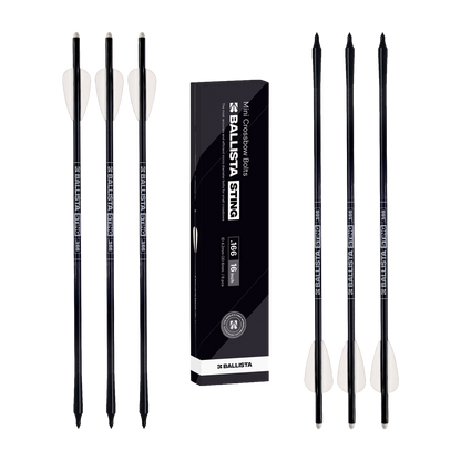 STING Carbon Hunting Bolts for Crossbows BALLISTA BAT (Pack of 6)