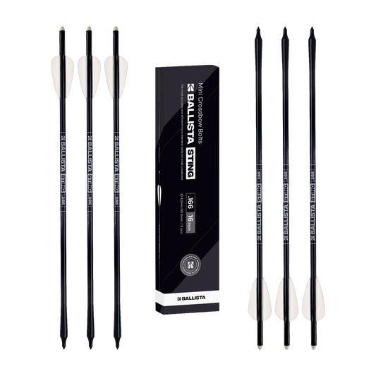 STING Carbon Hunting Bolts for Crossbows BALLISTA BAT (Pack of 6)