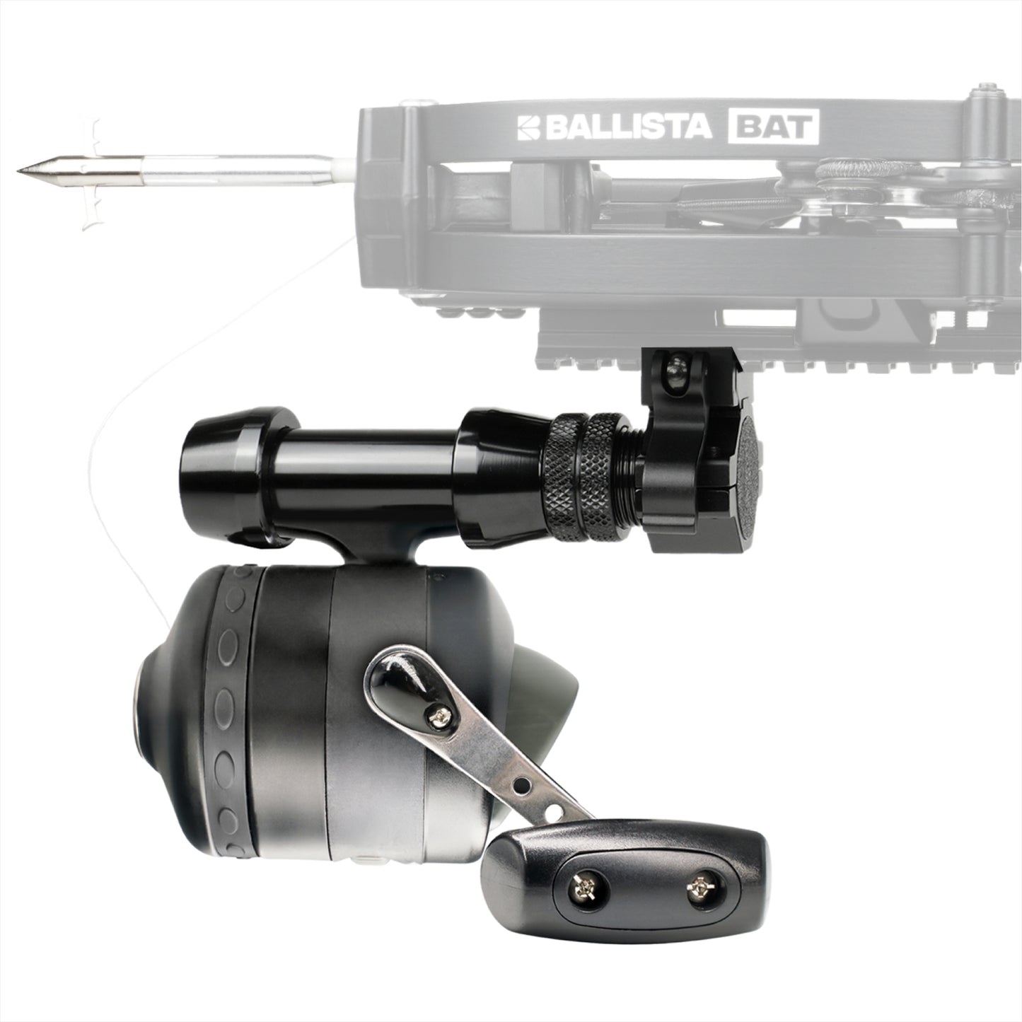 Bowfishing Kit: Complete Set for Crossbows - Includes Reel, Mount + Sleeve, Ring, Arrows