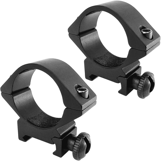 Mighty Tactical Low Mount Scope Ring 30 mm fits 20mm Picatinny Rail (2 pc)