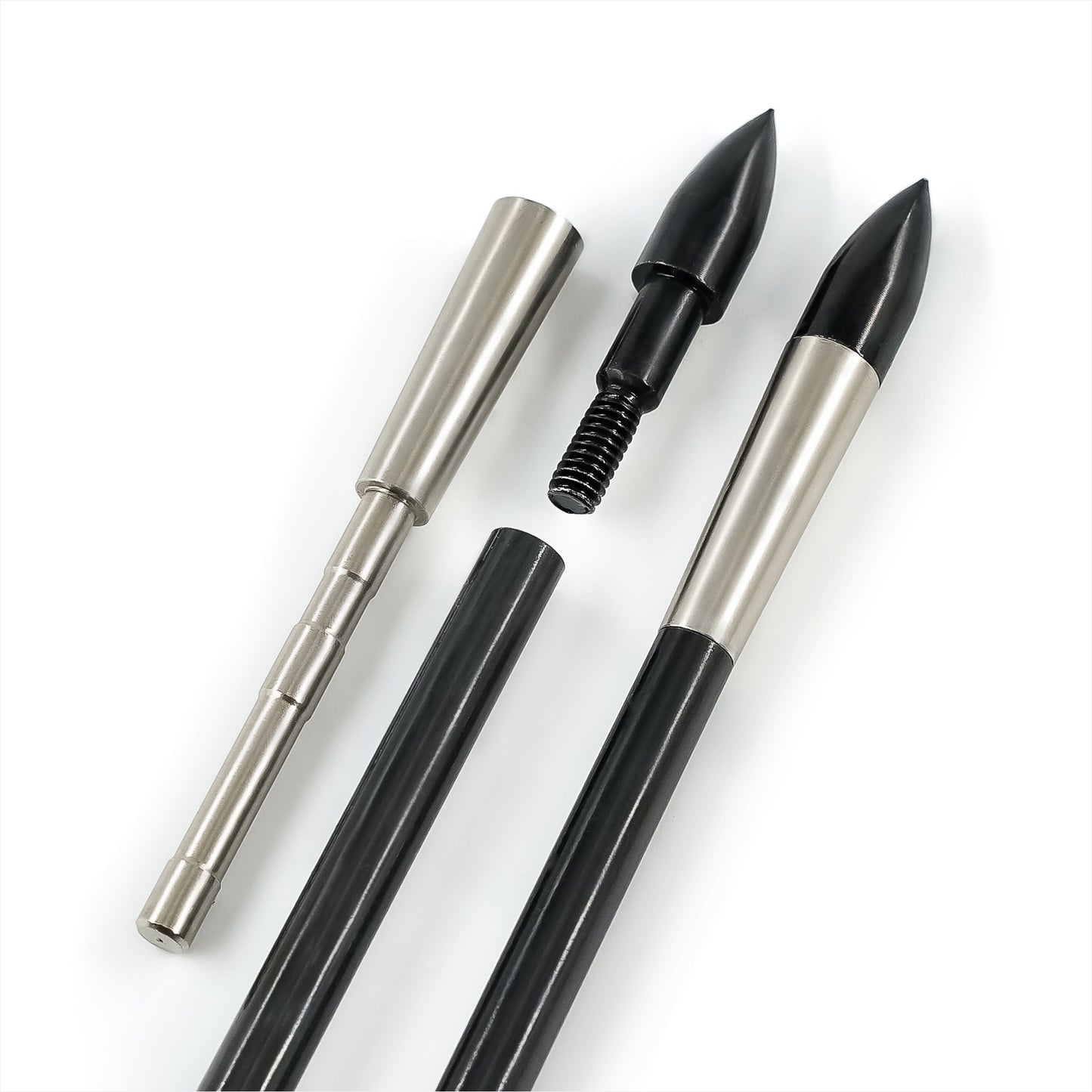 Stainless Steel Penetrator Insert Adapter Archery Arrow Shaft ID 4.2mm (12pcs)