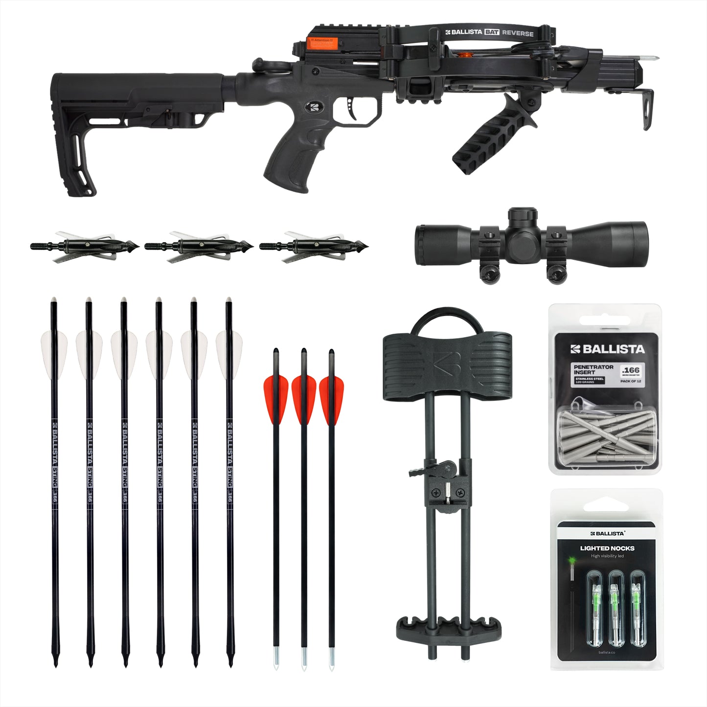 BAT Reverse L-Stock Hunting Crossbow Bundle