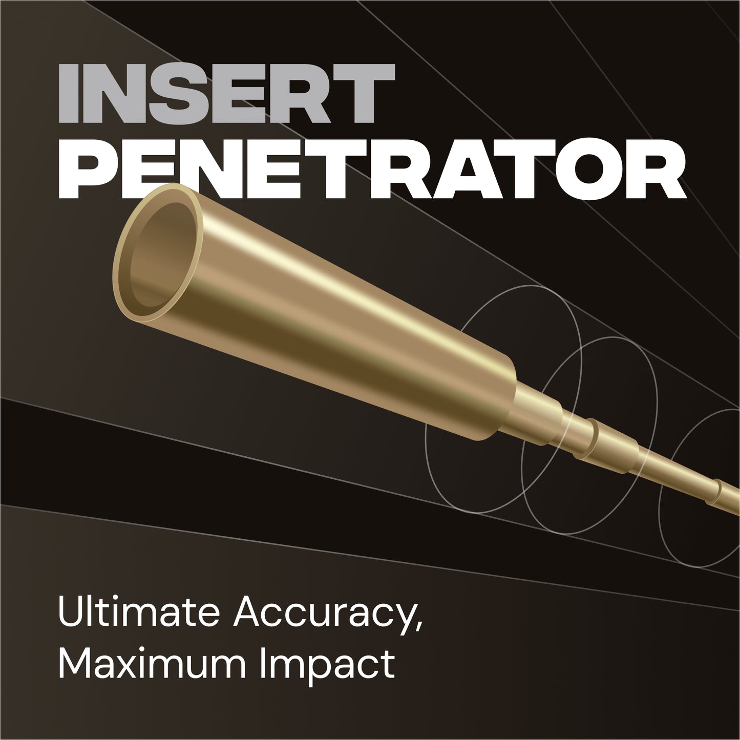 Copper Penetrator Insert Adapter Archery Arrow Shaft ID 4.2mm (12pcs)