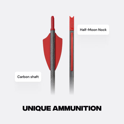 Carbon Bolts 10.5" for BAT and BAT Reverse Crossbow with Magazine (6 pc)
