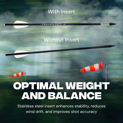 Stainless Steel Penetrator Insert Adapter Archery Arrow Shaft ID 4.2mm (12pcs)