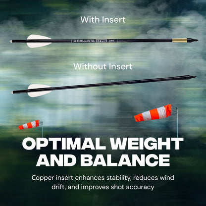 Copper Penetrator Insert Adapter Archery Arrow Shaft ID 4.2mm (12pcs)