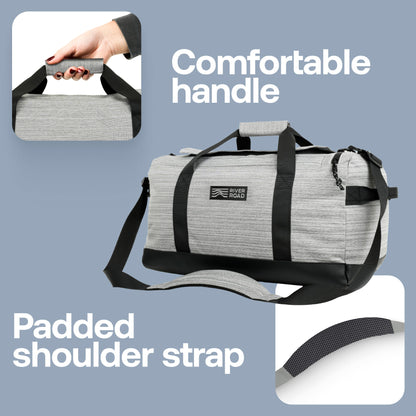 Town-Trekker Unisex 33L Duffle Bag - Gray