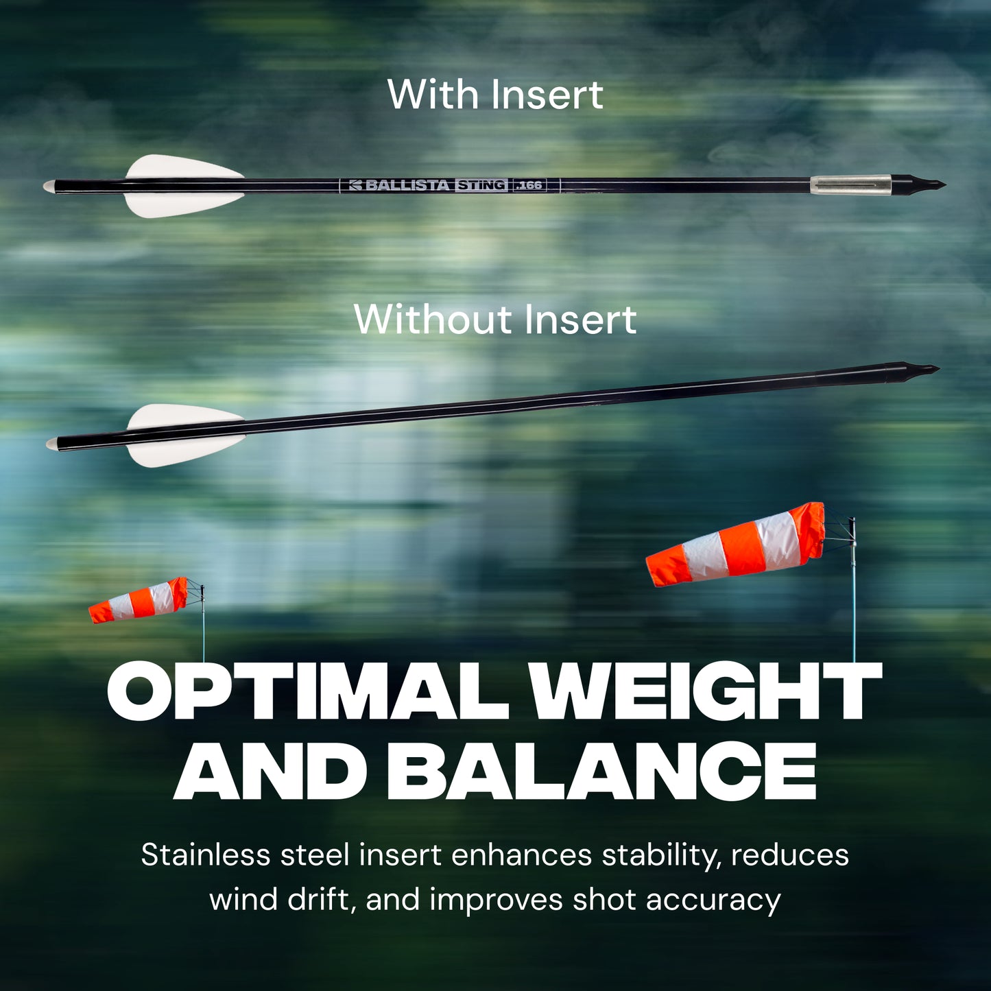 4.2mm Arrow Penetrator Insert 150gr Stainless Steel Adapter - 12pcs